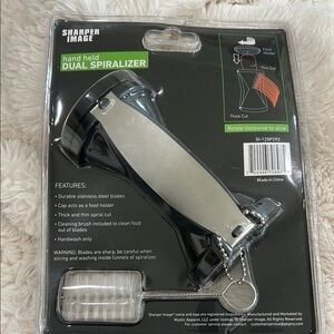 Sharper Image Black and Silver Handheld Spiralizer